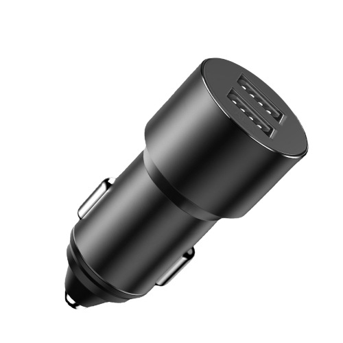 Smart Dual USB 3.4A Dual-Port Car Charger, Car Metal Aluminum Alloy Fast Charger, Car Phone Charger