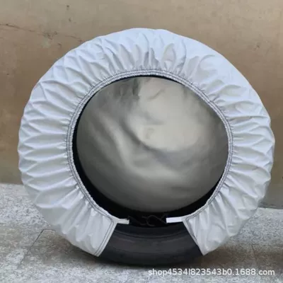 Tire Covers, Dustproof and Waterproof | Spare wheel cover - s24-26imch63cm2pcs-oxford-cloth-silver-420d
