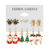 Earrings, set, Christmas small bell, suitable for import, new collection