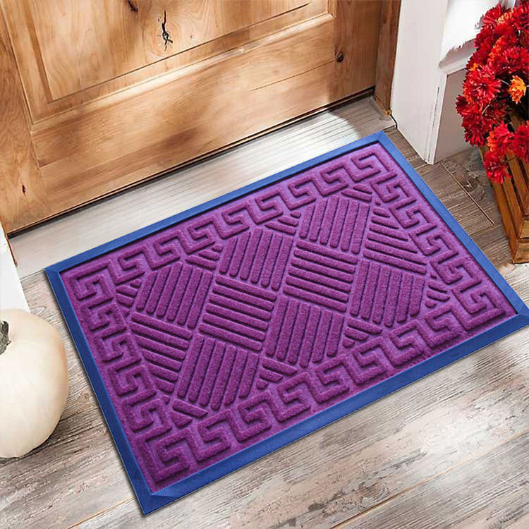 Estera de goma en relieve entrada del Hogar alfombra de piso desechable alfombra de raspado de barro estera antideslizante estera de la puerta