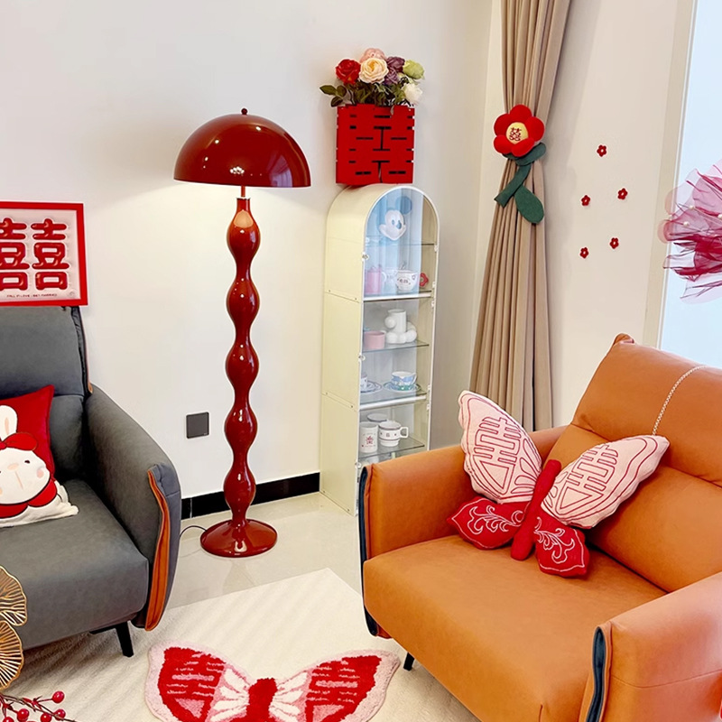 手工复古铸铁烛台摆件仿古铁艺老油灯民俗禅意茶室灯侘寂风落地灯|ru