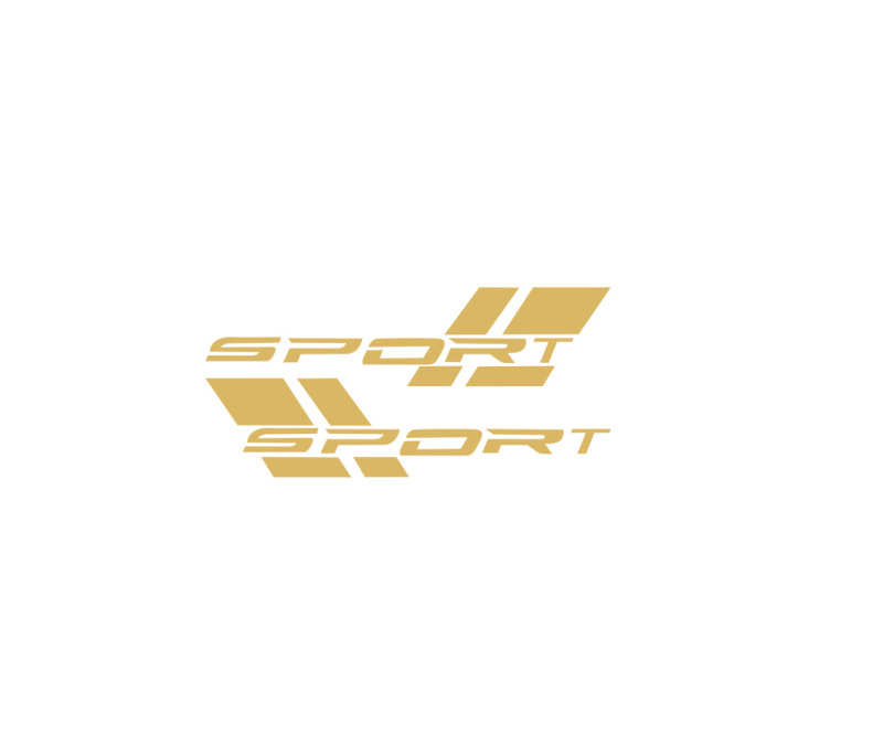 Shenwinfy スポーツレターデカールトラックサイドビニールステッカー車改造ドアステッカースポーツ|undefined