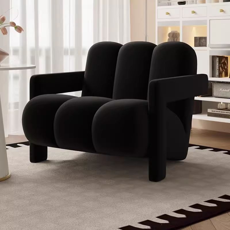 Diseñadores nórdicos de lujo ligero sillas casuales individuales, balcón del dormitorio de la Sala de estar, recepción simple, zona de descanso, sofás y sillas perezosas