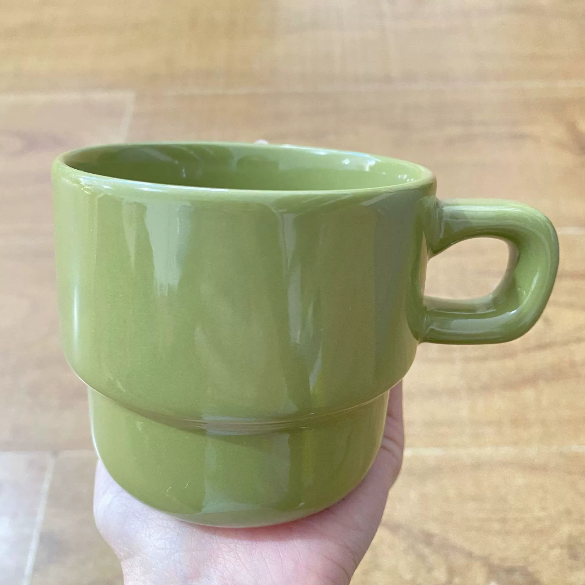 [新品 ins卡通叠叠杯多巴胺陶瓷马克杯情侣喝水杯子早餐牛奶咖啡杯]