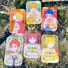 バレーボール少年の金の四角形のペンダントの高い顔の値のバッジの日向翔陽と川徹の同人の周辺のバーのバッジ