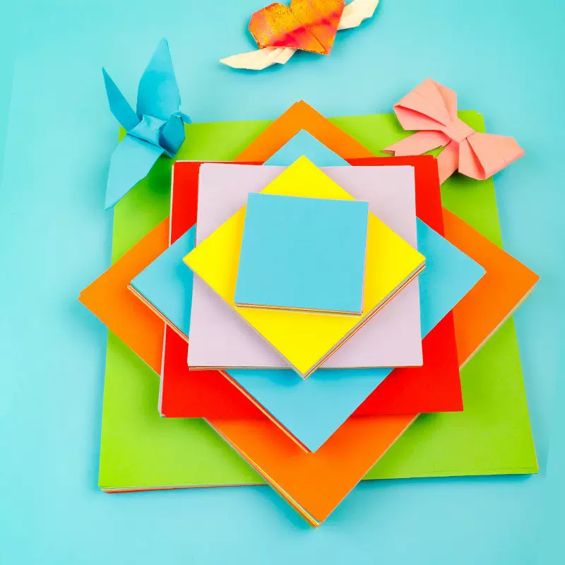 方形折纸15厘米 彩色折纸 手工纸DIY制作 千纸鹤儿童折纸剪纸彩纸