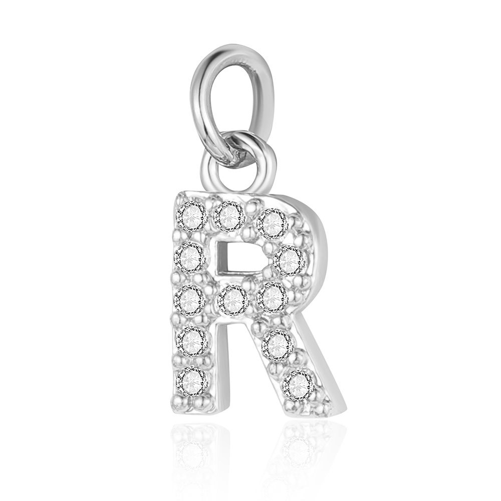 Simple Style Letter Zircon Copper Wholesale Charms Jewelry Accessories display picture 2