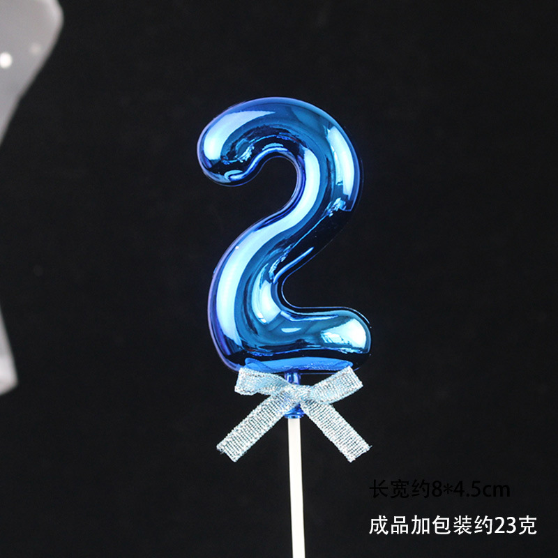 Decoración digital para pasteles 0-9, 3D oro/rosa, inserto para cumpleaños – Mayorista de Yiwu image 25