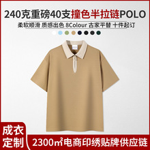 240g�����Ů���A��ż�ͬ���ײɫ�������POLO�����ӡ�D��