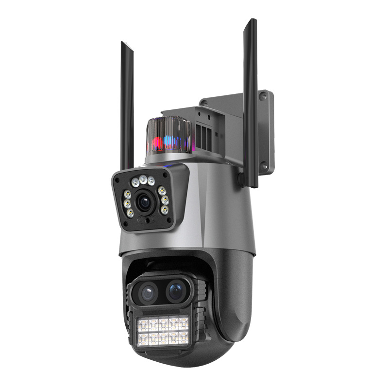 ICSEE binocular gun globo con conexión inalámbrica wifi domo cámara de vigilancia impermeable de 360 grados para exteriores