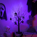 万圣节树灯 LED派对氛围布置装饰灯鬼节日室内房间摆件景观发光树