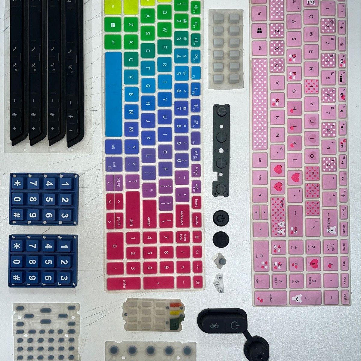定制适用于硅胶按键开模电脑键盘遥控器按钮笔记本电脑键盘定