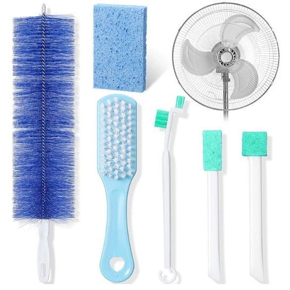 Амазонка 6 комплектов щели для чистки щетки вентилятора щетка угловой слот окна дорожки для ванной комнаты кухня многофункциональная щетка для чистки