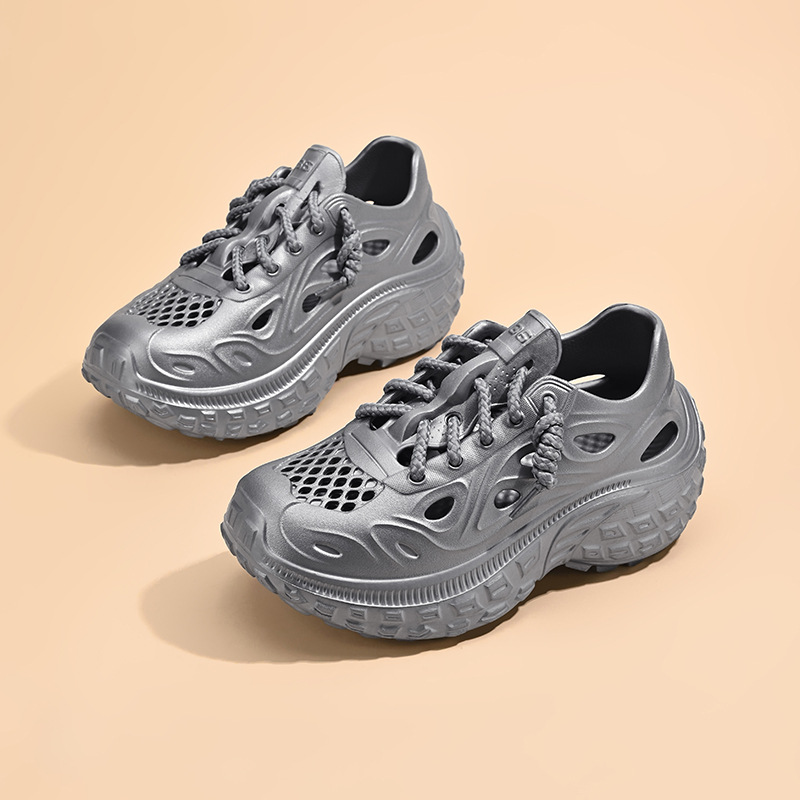 Sandalias de fondo de neumático para hombre verano nuevo estilo exterior antideslizante juvenil deportes al aire libre suela gruesa zapatos de playa resistentes al desgaste al por mayor image 2