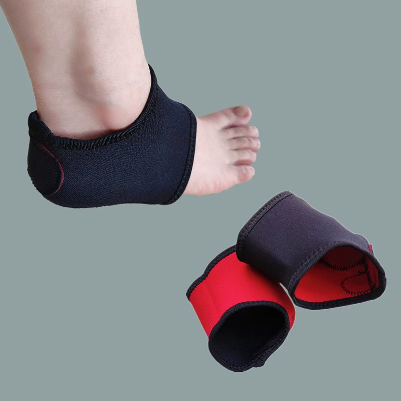 Трансграничные черно-красные носки на каблуке для мужчин и женщин, защита пятки, носки, защита ног, бахилы типа носков