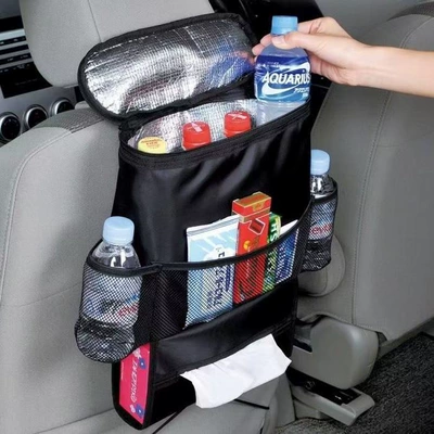 In-Car Storage Bag, Seat Back Insulated Storage Bag, Organizer Bag, Hanging Bag, Multifunctional Car Seat Accessory for Freshness Preservation