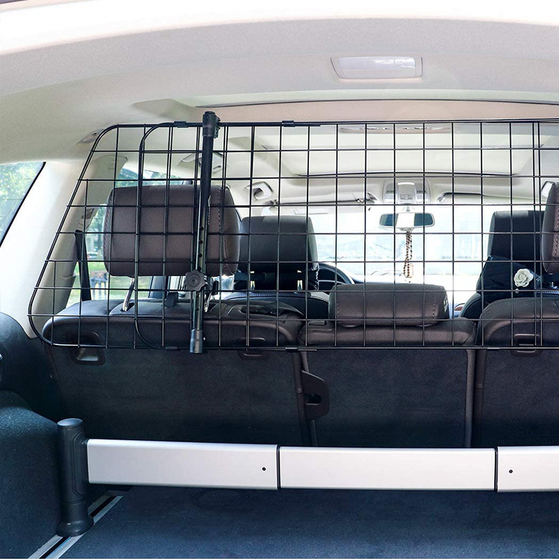 Pet coche perro coche delantero y trasero fila aislamiento red PET coche valla de hierro pintura valla de coche