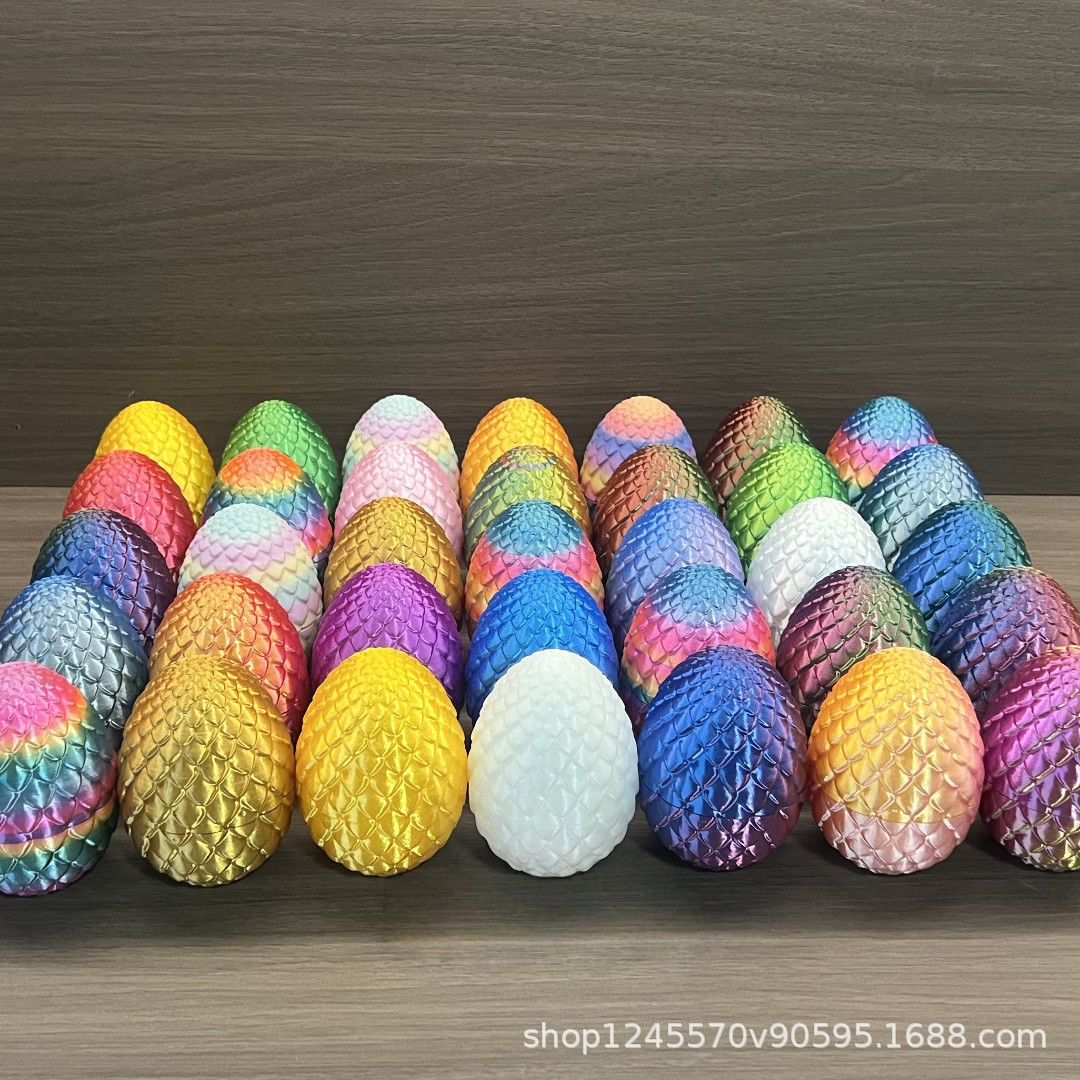 Cross-Border Popular High-Quality 3D Printed Snake Egg Set with Movable Joints Desktop Decoration Night Market Stall Popular