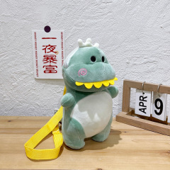 Wholesale Small Shoulder Bag with Cute Dinosaur Cartoon, Creative Toy Plush Mini Bag Korean Style Party Shoulder Bag