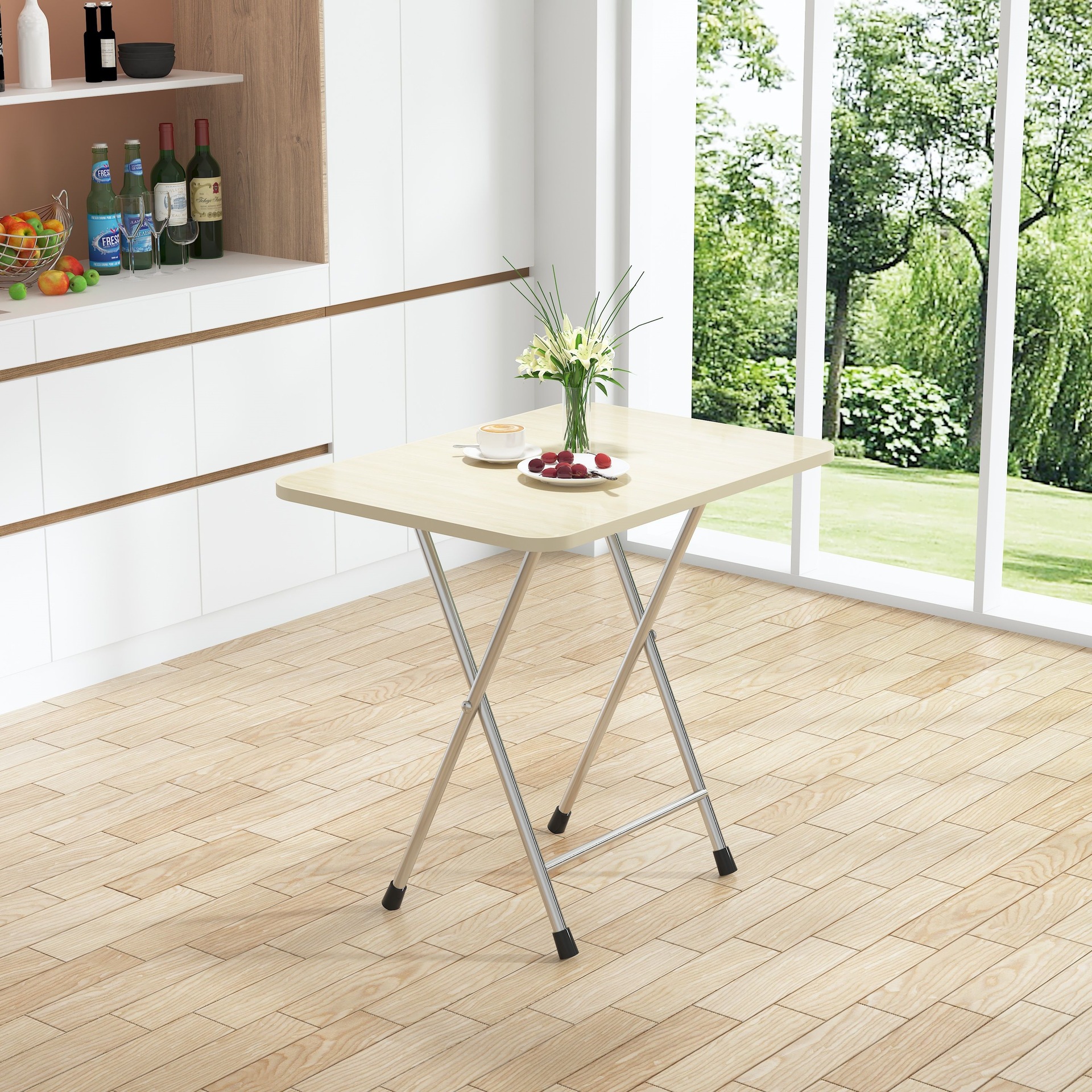 Mesa plegable alquiler de alquiler de mesa de comedor al aire libre portátil mesa de estand simple mesa de comedor casera mesa cuadrada