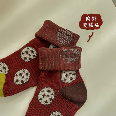 2024兒童襪子秋冬韓系中筒襪雙針冬季男女寶寶復古運動潮襪批發