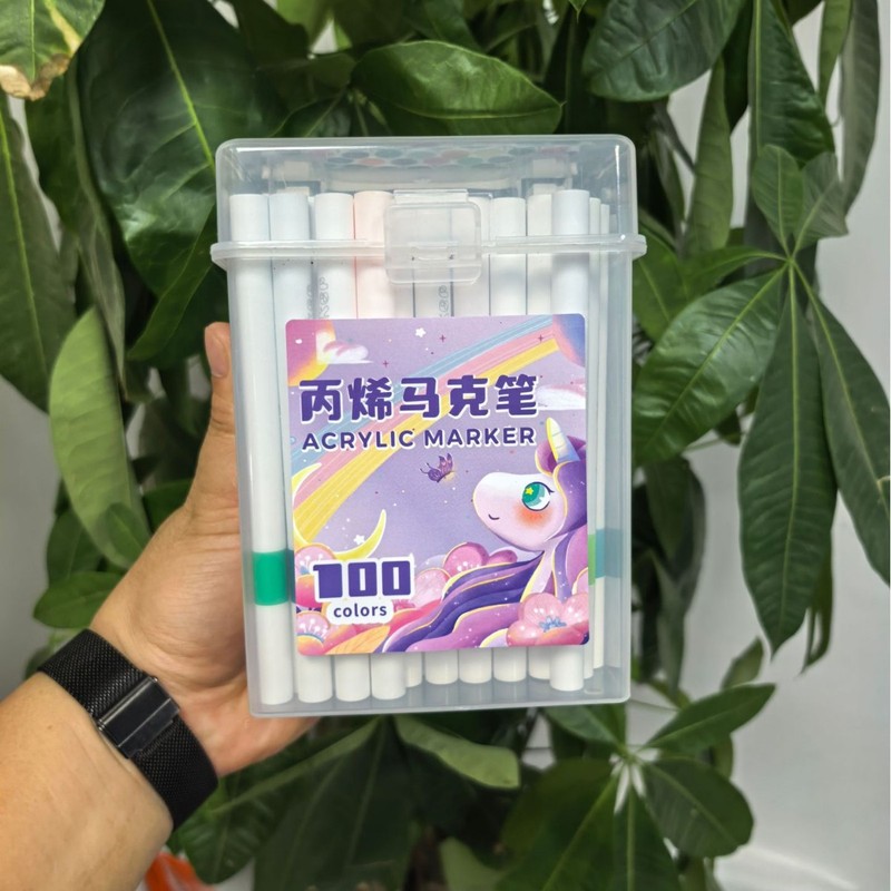 丙烯马克笔 幼儿园美术绘画专用儿童水彩笔不透色可叠色丙烯画笔|undefined