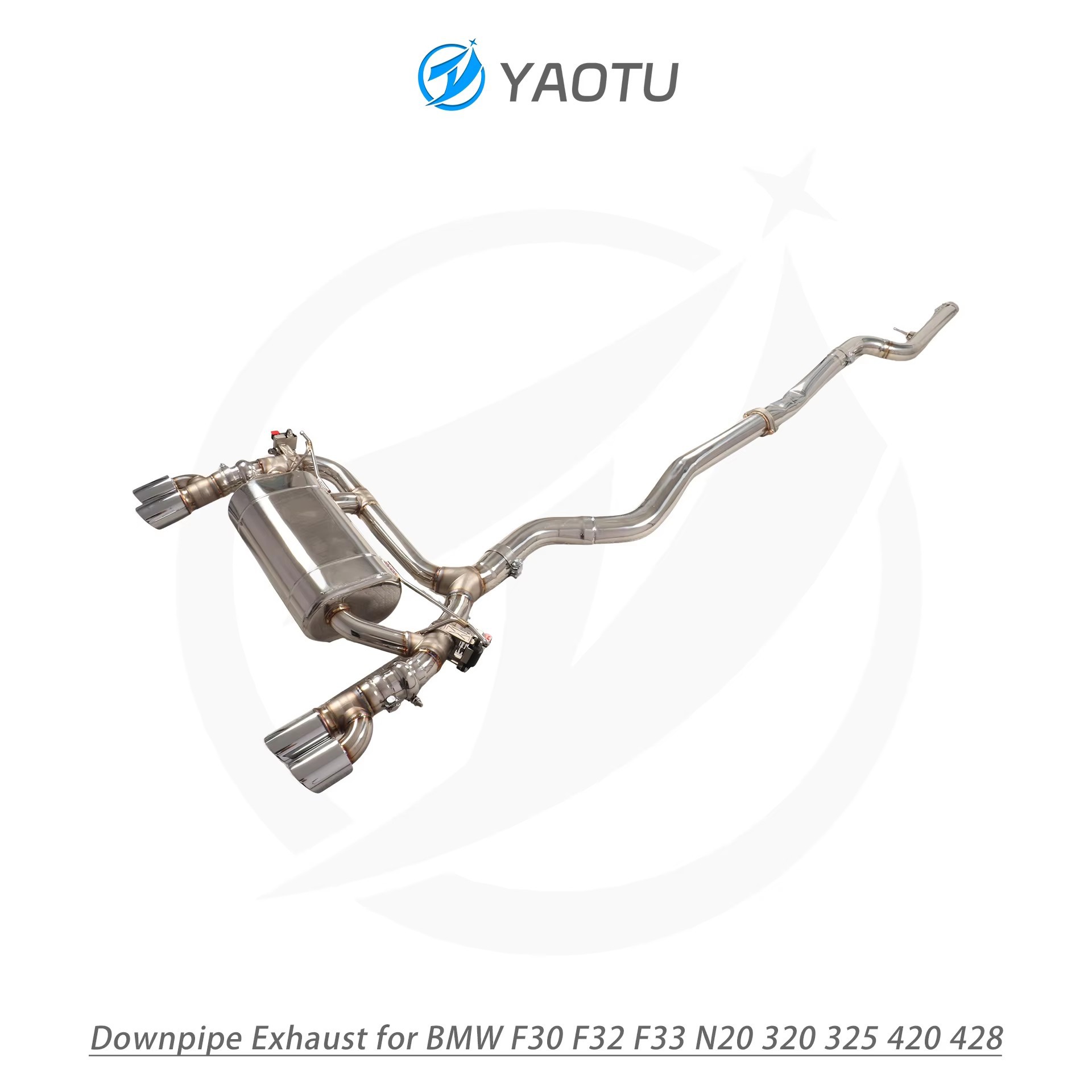 Suitable for BMW F32/F33 N55 335I 435I stainless steel exhaust system with valve