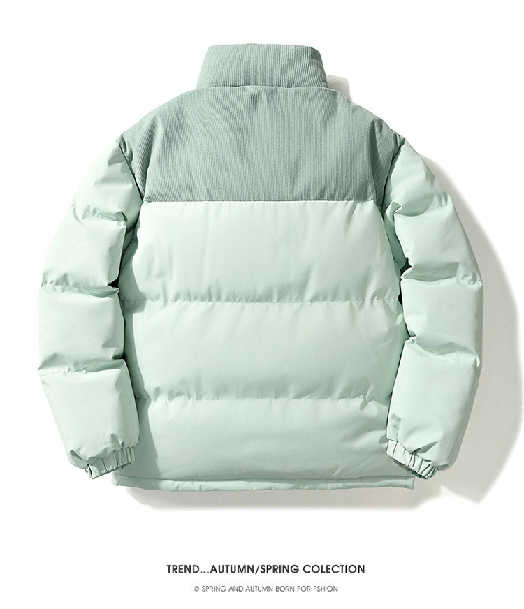 Doudoune à col montant pour homme et femme – Manteau d'hiver en coton 200 g (7 couleurs)_voghion.com