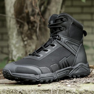 New Military Fan Hiking Boots Men's Light Spring & Fall Mid-Top Desert Tactical Shoes Lightweight Military Training Hiking Mountaineering Travel Boots
