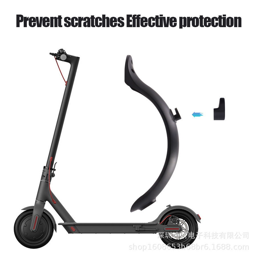 Universal Xiaomi M365 accesorios de scooter eléctrico guardabarros trasero con gancho se puede utilizar en varios colores