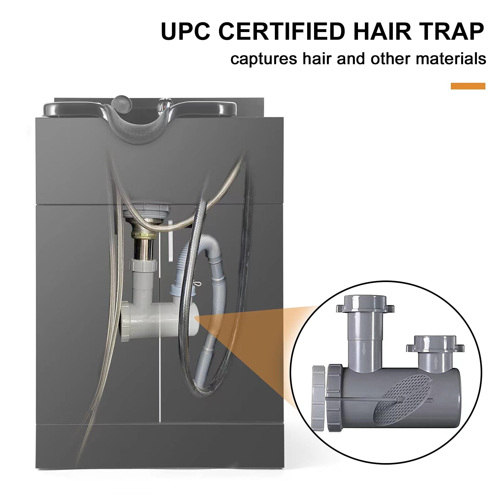 Mueble de lujo ligero para champú, lavabo móvil de alta gama, armario de almacenamiento para peluquería, mobiliario para peluquería al por mayor. image 4