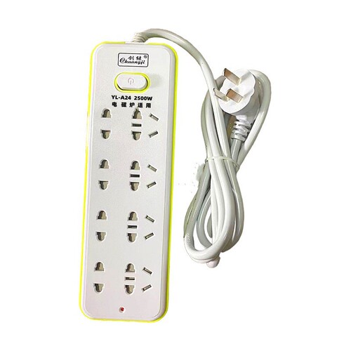 High-power plug-in board power supply desktop socket 8-position wiring board computer mobile phone charging strip wholesale
