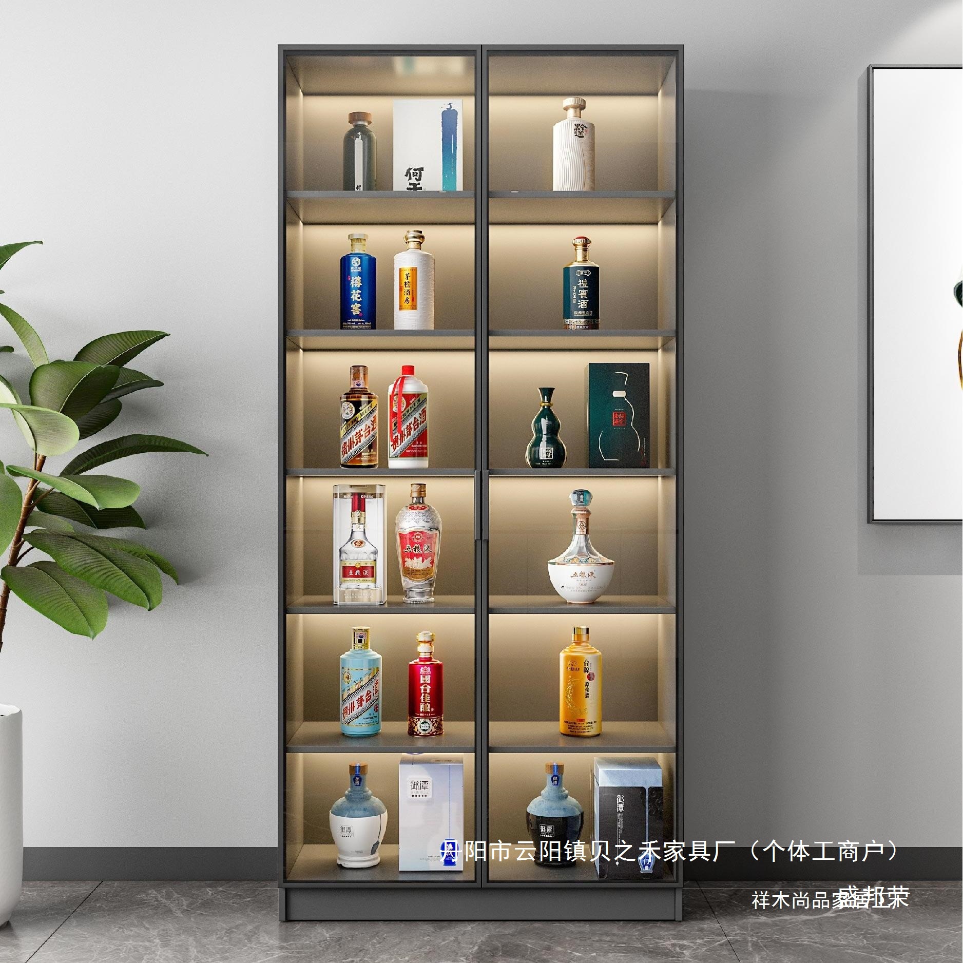 Manufacturer Living Room Glass Wall Small Wine Cabinet 2025 New Wine Rack White Wine Red Wine Cabinet Household Small Glass Wine Cabinet