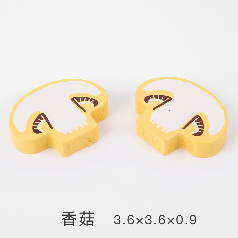 Los niños juegan casa cocina juguetes madera magnética verduras y frutas cortar madera frutas y verduras a granel traje al por mayor