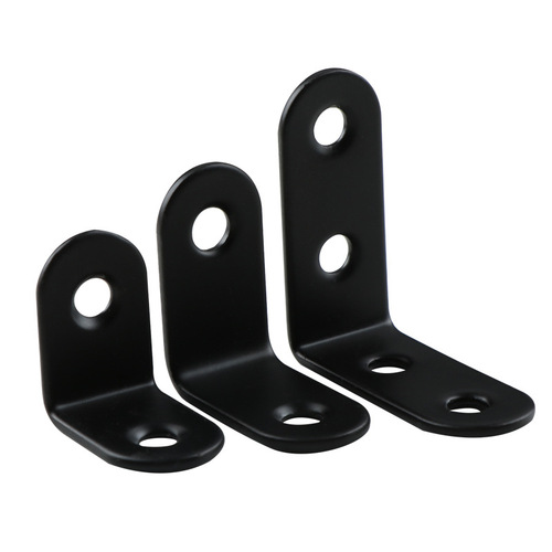 Thickened stainless steel corner code right-angle fixator bracket shelf bracket right-angle angle iron partition fixing piece black corner code