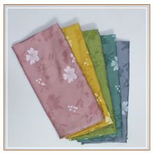 醋酸缎压胶工艺印花面料 垂感绒面碎花布 连衣裙汉服旗袍国风面料