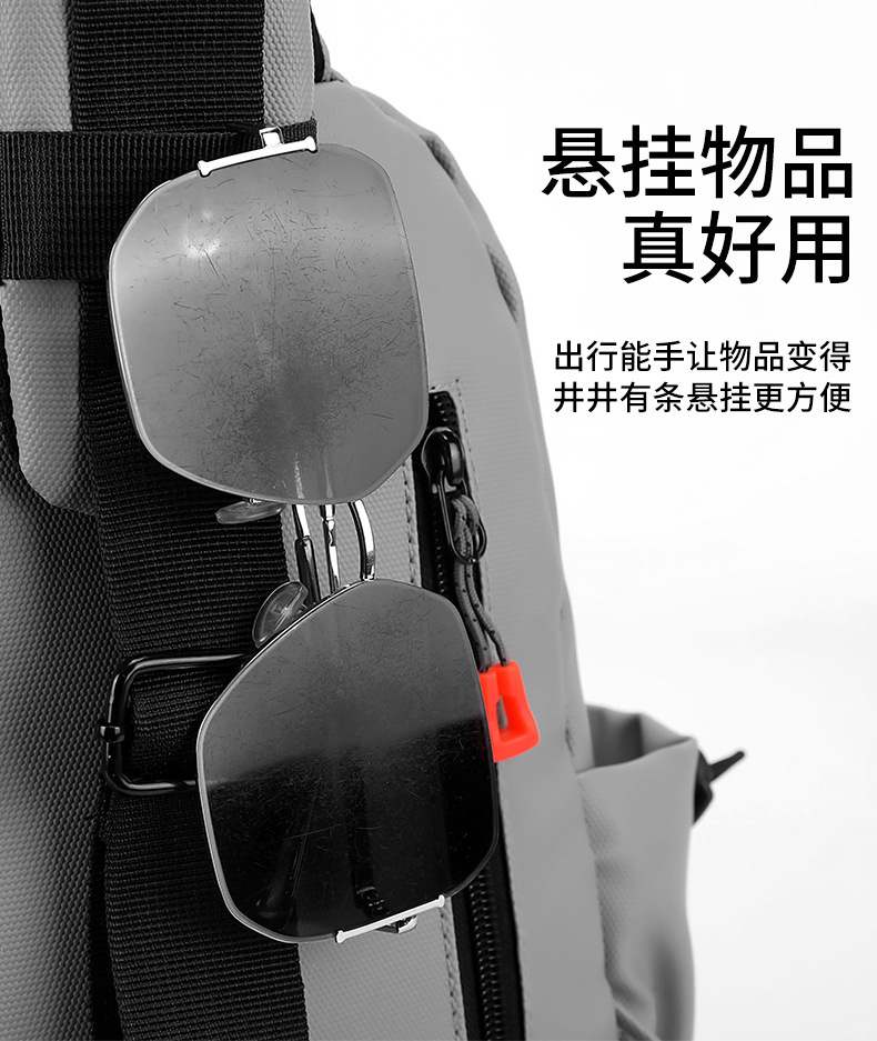 Trendy men's chest bag, crossbody bag, waterproof single-shoulder bag, cycling backpack, outdoor large-capacity men's bag, small bag, chest bag undefined