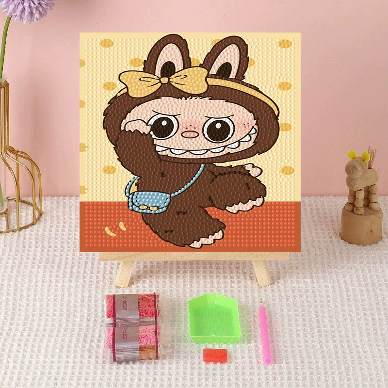 Алмазная вышивка (canvas) Genshin Impact DIY, 20×20 / 30×30, деревянная внутренняя рама и набор инструментов