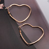 Brand fashionable earrings heart-shaped, European style, simple and elegant design
