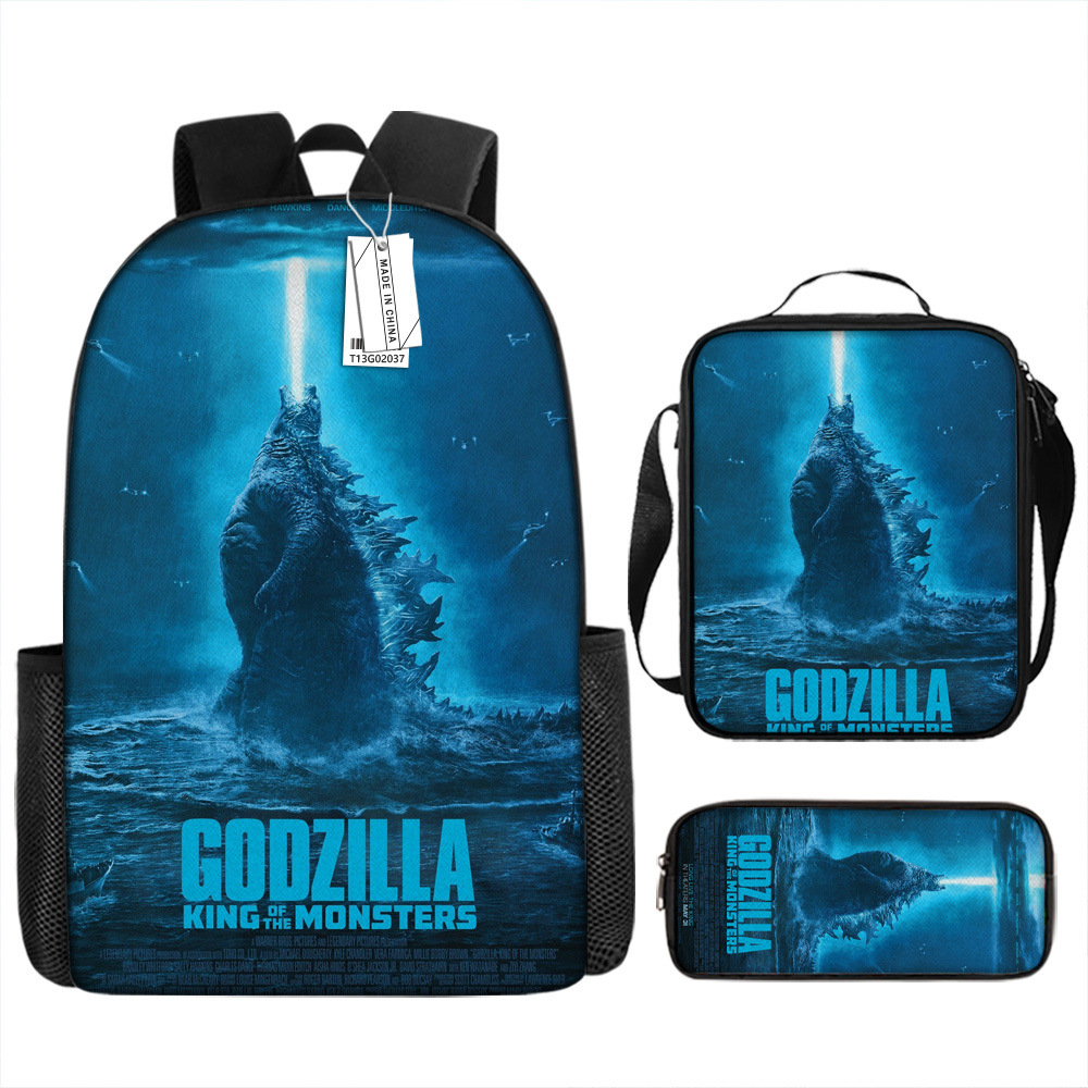 Godzilla Grado 3 grado 4 Escuela Primaria mochila reducción de carga de protección de la columna vertebral bolsa de almacenamiento al por mayor