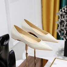 531-2 style minimalist low heel high rise women's shoes with shallow mouth and pointed toe for slimming and versatile spring and autumn single shoes for women