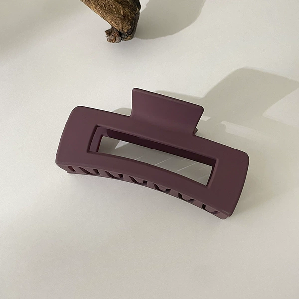 17#藕 purple square clip@