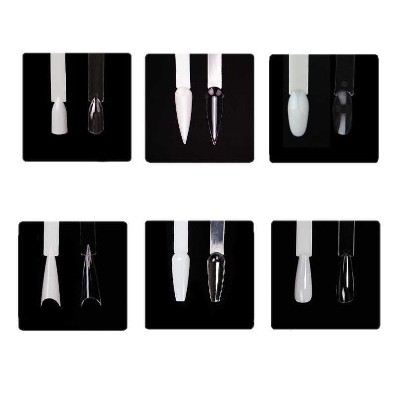 Tarjeta de color en forma de abanico de Arte de uñas transfronteriza 50 colores en forma de abanico de ballet oval en forma de abanico esmalte de uñas en Punta pantalla Placa de color