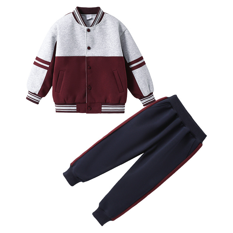 幼儿园园服春秋款小学生校服棒球服秋季套装儿童绿色班服三件套|undefined