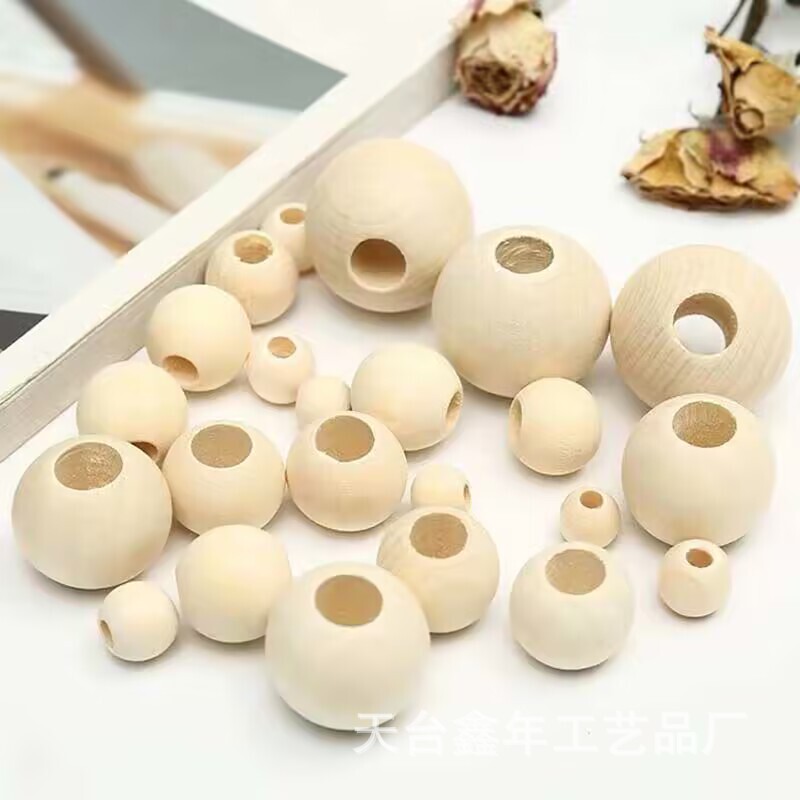 Natural wood color large hole wooden beads, lotus wood beads, solid wood natural color beads, bulk DIY string beads 10-30mm loose beads Natural wood color large hole wooden beads, lotus wood beads, solid wood natural color beads, bulk DIY string beads 10-30mm loose beads
