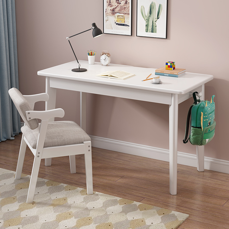 Escritorio de la computadora de madera maciza nórdica moderna mesa de hogar dormitorio simple Escritorio de estudio escritorio de roble