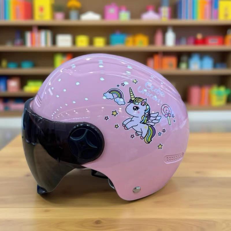 Certified electric vehicle helmet for children, sun-protective battery motorcycle half helmet, cute cap, suitable for all seasons, children's safety helmet