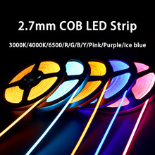 2.7mm宽12V480灯5W每米COB灯带 2.7mm Ultra Slim COB LED Strip