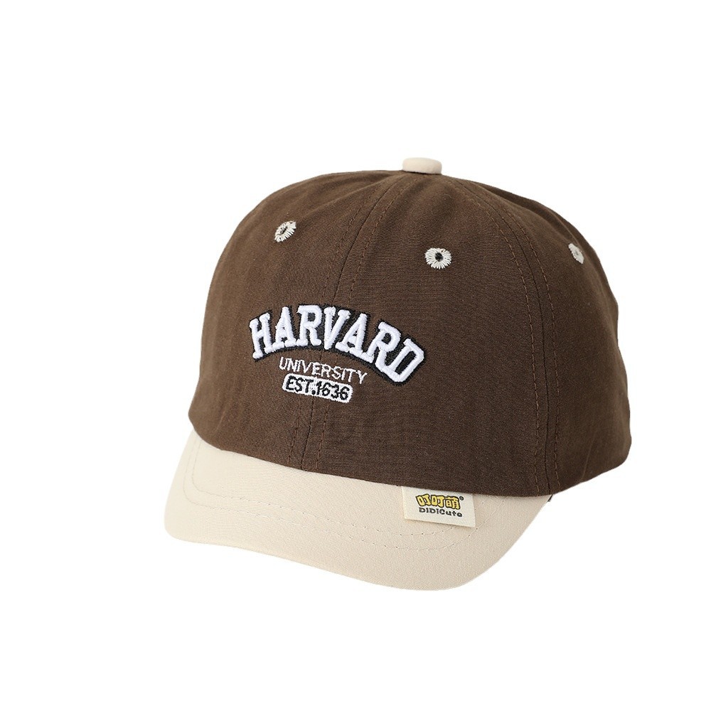 Sombreros para bebés primavera y otoño delgados sombreros de lengua de pato letras coreanas para niños y niñas sombreros de béisbol protectores solares con bordes suaves