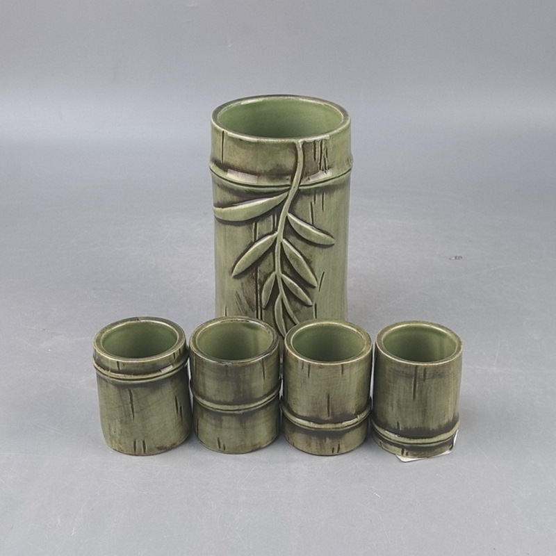 Taza de bar TikiMug transfronteriza Taza de bambú grande de cerámica Taza de cóctel pequeña Mermaid Ticki